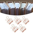 thumbnail image 4 of Paper Clamps, Simple Style Durable Metal Wire Binder Clips 30Pcs  For Office Gold,Rose Gold,Purple, 4 of 8