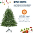 thumbnail image 4 of Pre - lit artificial christmas tree con color lights, green pe & pvc, easy to assemble, 4 of 7