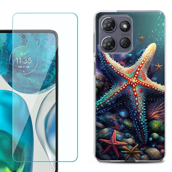 ShockProof Phone Case for Motorola Moto G Power 5G 2026, with Screen Protector, by OneToughShield - Starfish