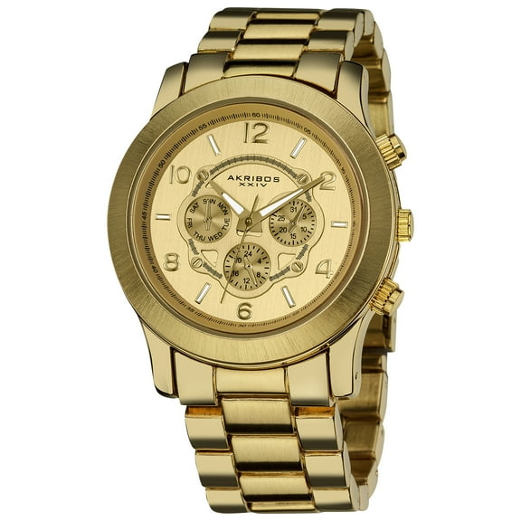 Women's Quartz Multifunction Fashion Gold-Tone Bracelet Watch