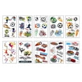 thumbnail image 1 of Adhesivo de tatuaje HUOGUO, impermeable, para fanáticos del sudor, fútbol, x10, 1 of 5
