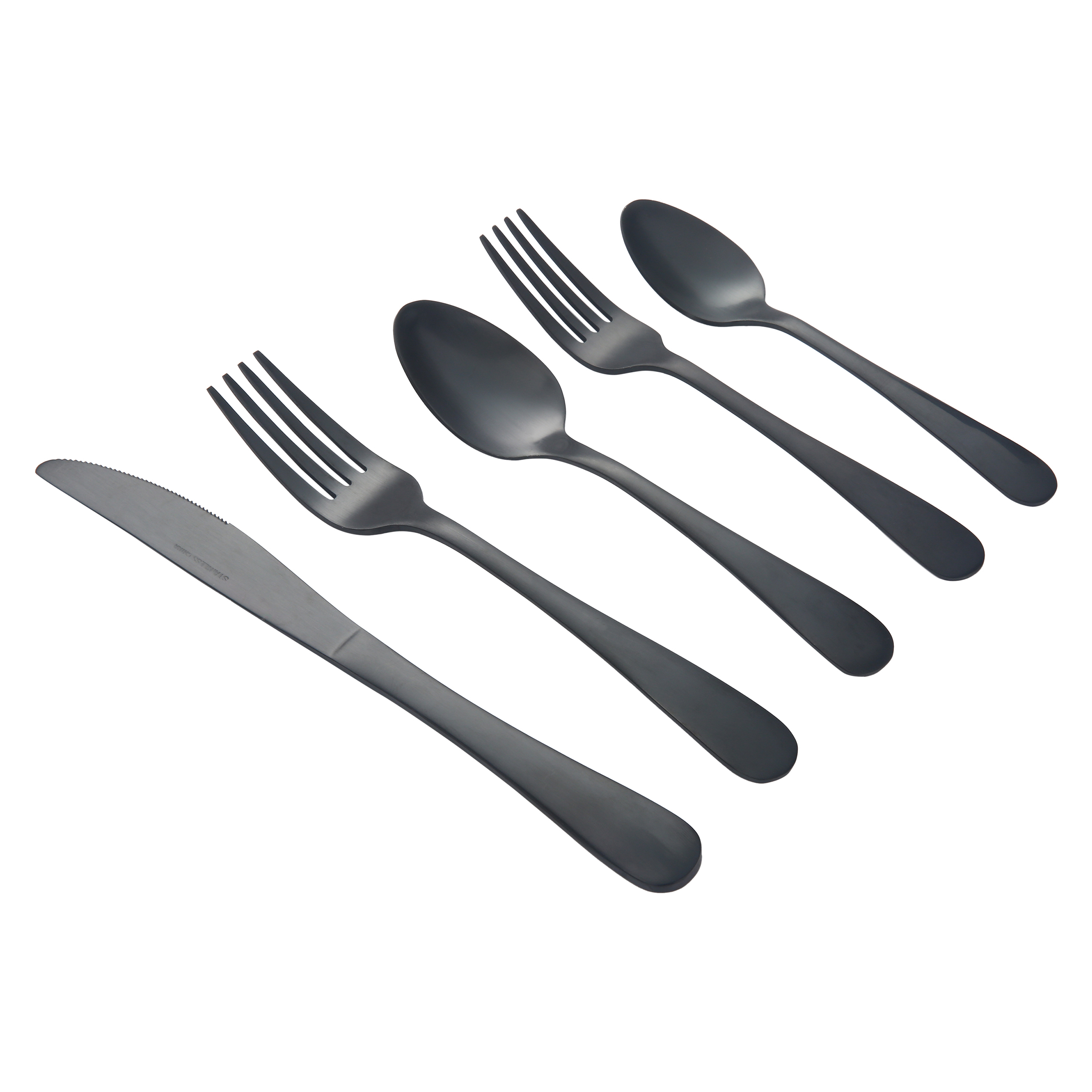 Better Homes & Gardens Corin Black 20-Piece Flatware Set photo 6