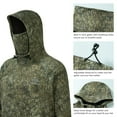 thumbnail image 3 of BASSDASH Men’s Fishing Fleece Hoodie with Neck Gaiter Water Resistant Performance Hunting Sweatshirt FS18M, 3 of 7