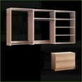 thumbnail image 3 of Closet Systems, Devi Modern Modular Wall-Mounted Oak Wood Closet | Oak | Wood, 3 of 9