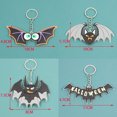 thumbnail image 3 of halloween keychain Bat Pumpkin Spectre Reaper Keyring 3D Silicone Halloween Key Chains Car Key Accessory for Men Holiday Party, 3 of 4