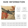 thumbnail image 5 of COMIO Tache Square Exotic European Vintage Fly High Dragonfly Decorative Cushion Pillow Throw Cover, 5 of 5