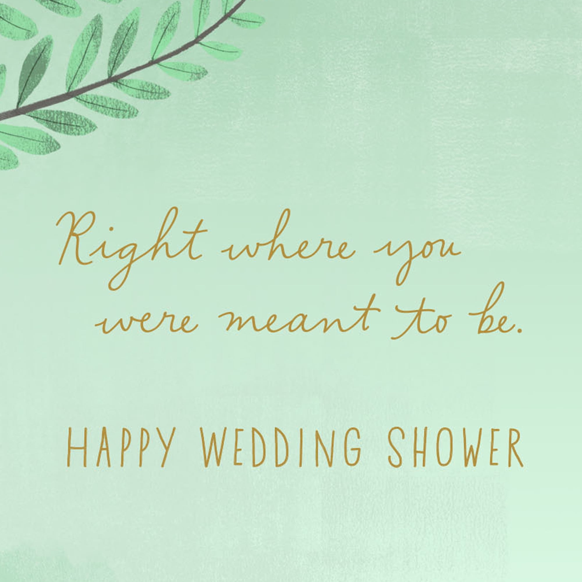 Hallmark Wedding Shower Card (Together Is Where You're Meant to Be)