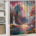 thumbnail image 6 of Orinice Fantasy Art Bathroom Decor Set, Colorful Luxurious Graphic Print Polyester Fabric Fashion Shower Curtain with Hooks, Waterproof Bathroom Decoration, Washable, 100% Polyester, 6 of 7