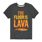 Instant Message - The Floor Is Lava - Boys Short Sleeve T-Shirt