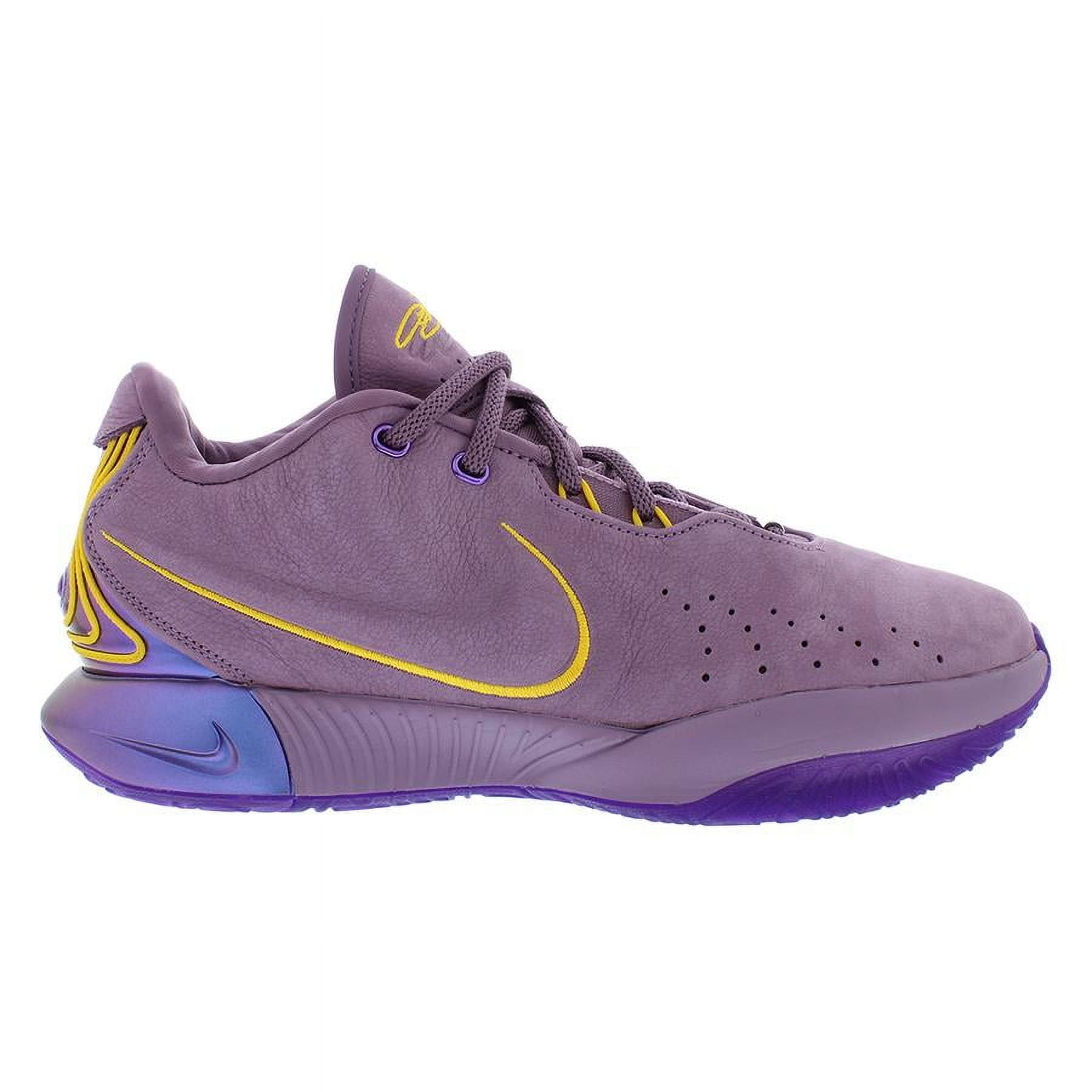 nike purple and yellow basketball shoes