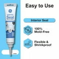 thumbnail image 3 of (2 pack) GE Interior Seal Kitchen & Bath, Pack of 1, White 2.8 oz Tube, 3 of 14