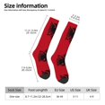 thumbnail image 3 of Women's Knee High Socks Albania Flag Thermal Soft Knee Long Socks, 3 of 7