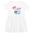 thumbnail image 3 of Inktastic Big Sister to a Little Mister Bow and Mustache Girls Toddler Dress, 3 of 5