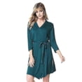 thumbnail image 3 of Women's Robes Short Knit Kimono Robe with Pockets, 3 of 5