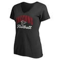 thumbnail image 2 of Women's Black Atlanta Falcons Victory Script V-Neck T-Shirt, 2 of 3