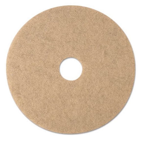 3M Natural Blend Tan 19" Burnishing Floor Pads 3500, 5 Pads (MMM19007)