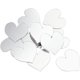 thumbnail image 1 of 50 piezas de mini azulejos de espejo de 2 pulgadas, acrílicos, con forma de corazón, adhesivos para espejos cuadrados pequeños, mosaicos para manualidades., 1 of 9