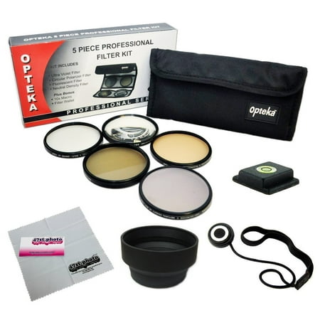 58MM Accessory Kit for CANON EOS Rebel T5i, T4i, T3i, T3, T2i, T1i, XT, XTi, XSi SL1 DSLR Cameras with Opteka 5 PC Filter Kit, Carry Pouch, Lens Hood, Cap Keeper Leash, Bubble Level, Cleaning Cloth 58MM Accessory Kit for CANON EOS Rebel T5i, T4i, T3i, T3, T2i, T1i, XT, XTi, XSi SL1 DSLR Cameras with Opteka 5 PC Filter Kit, Carry Pouch, Lens Hood, Cap Keeper Leash, Bubble Level, Cleaning Cloth