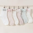 thumbnail image 7 of Baby Girls Socks with Bow 2nd-generation Newborn Cotton Cute Princess Socks for Toddler Infant, 7 of 7