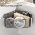 thumbnail image 2 of OIUR Sink Strainer Basket Sponge Holder with Suction Cup Triangle Design Easy to Install Multifunctional Storage Rack Drainer Basket, 2 of 7