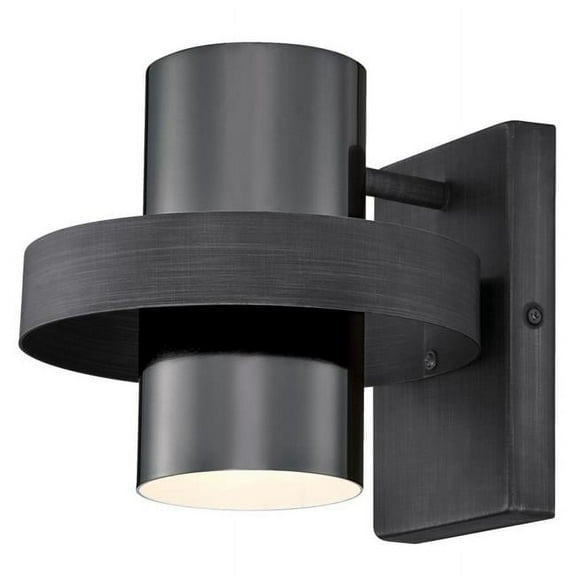 Westinghouse Lighting 6369100 1 Light Wall Fixture with Gun Metal Shade - Distressed Aluminum
