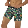 thumbnail image 3 of Cauagu Dinosaur Plays Soccer Print Men's Boxer Briefs, Funny & Cute Underwear Elastic Waistband Briefs Ideal Gift for Men,1-Pack, 3 of 7