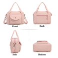 thumbnail image 2 of PULLIMORE Nylon Tote Bag for Women Crossbody Shoulder Bags Messenger Purse Top Handle Satchel Handbags for Travel Work, Pink#2, 2 of 8