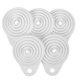 thumbnail image 1 of GOOHOCHY Embudos plegables para vinagre, con agujeros para colgar, para líquidos, para cocina, tamaño L, 5 unidades, 1 of 8