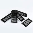 thumbnail image 6 of Black Alloy Rectangular Air Vent Grille Ventilation Cover for Cabinets Wardrobes, 6 of 7