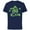 Navy, variant on Marvel Super Heroes Hulk Green Shamrocks St. Patrick's Day - Short Sleeve Cotton T-Shirt for Adults - Customized-Black