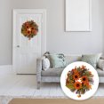 thumbnail image 3 of 1Pc Simulated Sunflower Wreath with Lights Artificial Flower Pendant Decor, 3 of 8
