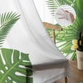thumbnail image 3 of Green Leaves Banana Tropical Jungle Plant Sheer Curtains for Living Room ration Window Curtains Kitchen Tulle Voile Curtains, 3 of 7