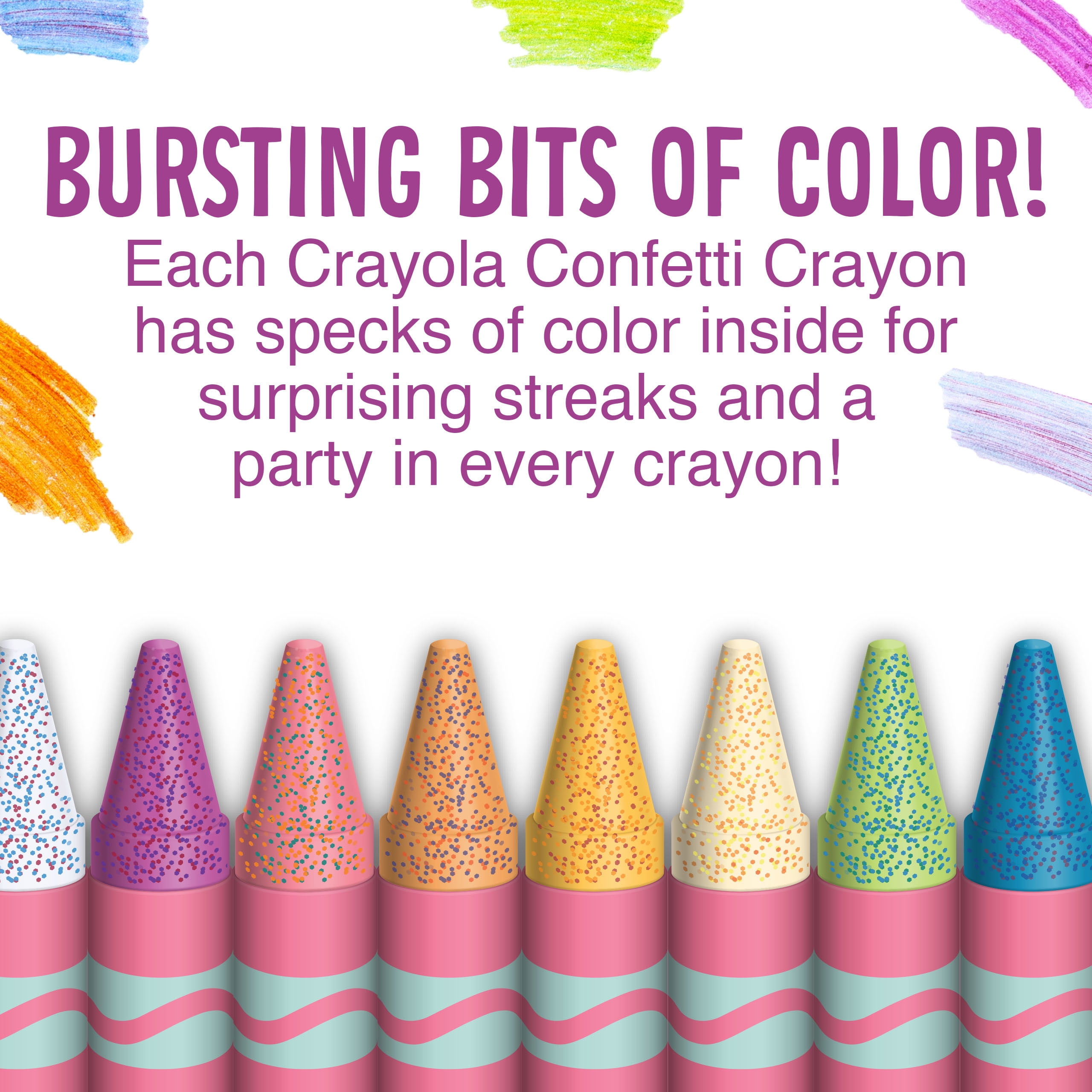 Crayola® Confetti Crayons, 24-Count - Arts & Crafts - Hallmark
