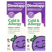 Dimetapp Children's Cold & Allergy Grape 8 oz (Pack of 2)