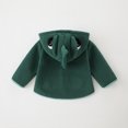 thumbnail image 4 of Vedolay Girls Denim Jackets Girl's Outwear Thick Zip Hoodie Kids Girl's for Coat&jacket,Green 4-5 Years, 4 of 5
