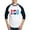 Blue/White, variant on - 90S Pepsi Logo - Cotton Baseball Jersey, 3/4 Raglan Sleeve Shirt