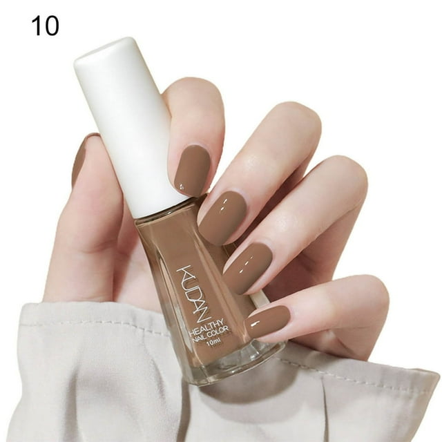 10ml Quick Drying Nail Polish Water-Based Tearable Sequins Baking Free Long Lasting Nail Polish for Female