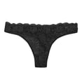 thumbnail image 1 of Tanga Secret Treasures Talla M Encaje Floral Negro, 1 of 3