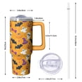 thumbnail image 2 of 30oz Halloween Tumbler with Straw and Lid Black Cat Skeleton Travel Coffee Tumbler Cup with Handle for Halloween Birthday Gifts, 2 of 5