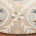 thumbnail image 3 of SAFAVIEH Jardin Willoughby Floral Area Rug, Beige/Ivory, 6' x 6' Round, 3 of 7