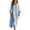 Sky Blue, variant on YuXingFu Casual Summer Dresses for Women Maxi Crew Neck Plus Size Womens Dress Long Sleeve Solid Color Long Casual Summer Green S