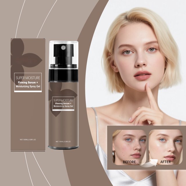 Cremas y humectantes súper hidratantes dos en uno de día y de noche y spray hidratante y reparador con ácido hialurónico. Cuidado masculino 100 ml.