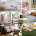 thumbnail image 6 of Vintage Anchor Texture Outdoor Pillow Covers Set of 2 Pink Stripes Geometric Classic Waterproof Throw Pillow Case Decorative Square Cushion Cover for Patio Couch Garden Balcony, 20"x12", 6 of 9