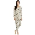 thumbnail image 2 of Leveret Womens Two Piece Cotton Pajamas Birds L, 2 of 2