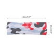thumbnail image 4 of Unique Bargains 1 Pc Camouflage Print Headband for Yoga Blue Black White, 4 of 6