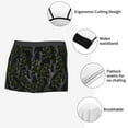 thumbnail image 3 of Sikiie Lilies Flowers Print Men's Boxer Briefs, Elastic Waistband Boxer Briefs Leggings-X-Large, 3 of 5