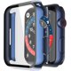 thumbnail image 1 of Misxi Paquete de 2 estuches rígidos para PC con protector de pantalla de vidrio templado compatible con Apple Watch Series 6 SE Series 5 Series 4 44 mm, negro, 1 of 4
