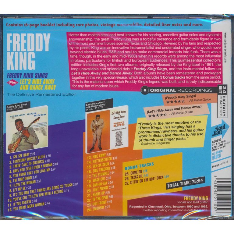 Freddy King Sings / Let's Hide Away & Dance Away (CD) (Remaster