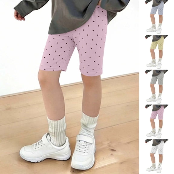 Afuyipoi Girls Slim Shorts Size 10-12,Comfortable Breathable Summer Stretch Waist Shorts Pink