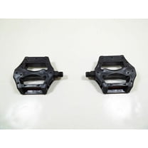 Bike Pedals Universal Platform Bicycle Grip Pedal with Amber Reflector 9/16"